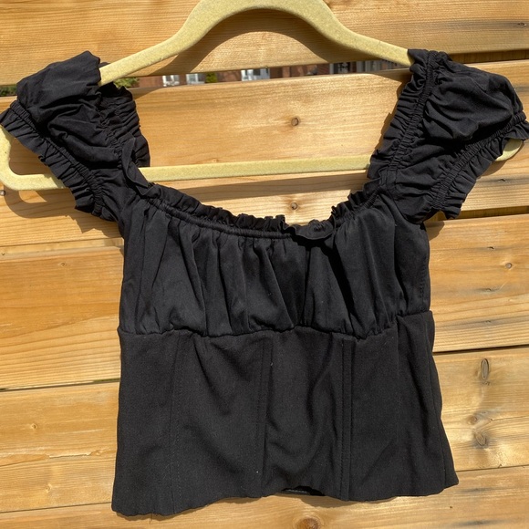 I.AM.GIA black milkmaid top! - Picture 4 of 4